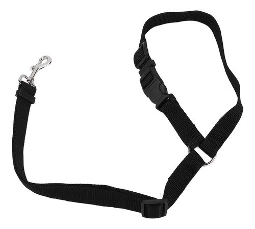 Cinturón De Seguridad Para Perros, Nailon, Negro, Ajustable,