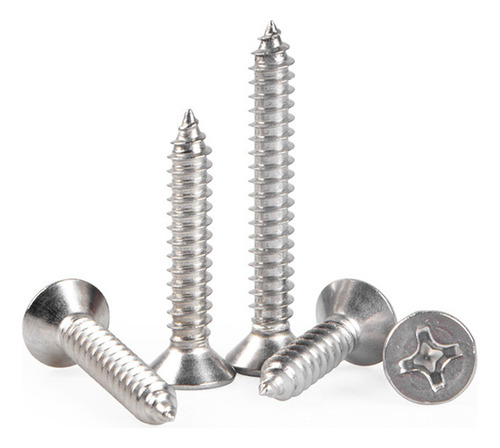 Tornillos Autorroscantes De Cabeza Plana M575 De Acero 304
