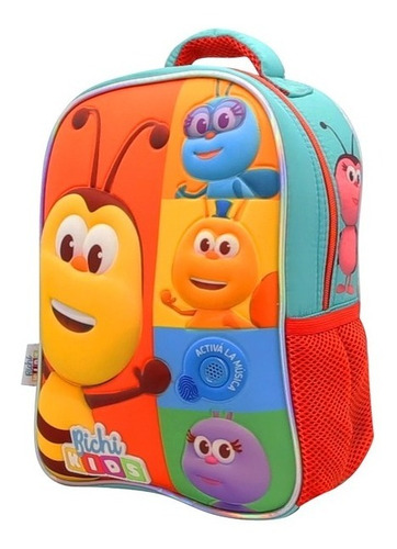 Mochila Espalda Bichi Kids 12'' Con Musica - Cresko -