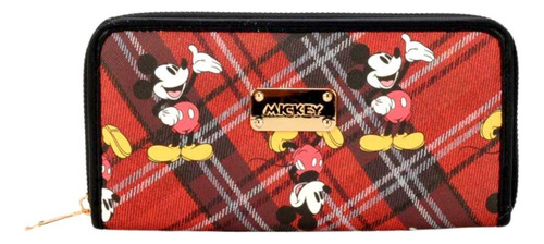 Carteira Feminina Mickey Mouse Disney Ca27837 Vinho