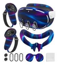 Comprar Cubiertas De Silicón Para Oculus Meta Quest 3, Azul Aurora