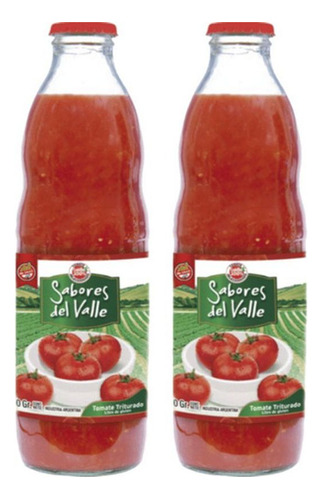  Tomate Triturado Sabores Del Valle 950 Grs Pack X2