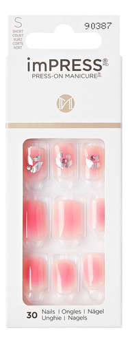 Uñas Adhesivas Kiss Impress Nails - N° Im128x Rosewood