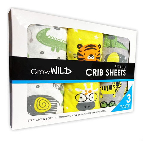 Grow Wild Sábanas De Cuna Para Niños | Sábanas De Cuna De Be