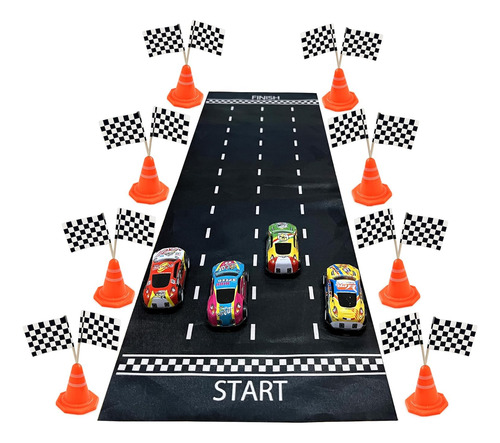 Juego De Mesa De Mini Coches De Carreras, 41 Piezas, Mini Co