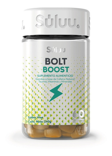 Gomitas Bolt Boost Energia Vitaminas Suluu, 60 Gomitas.