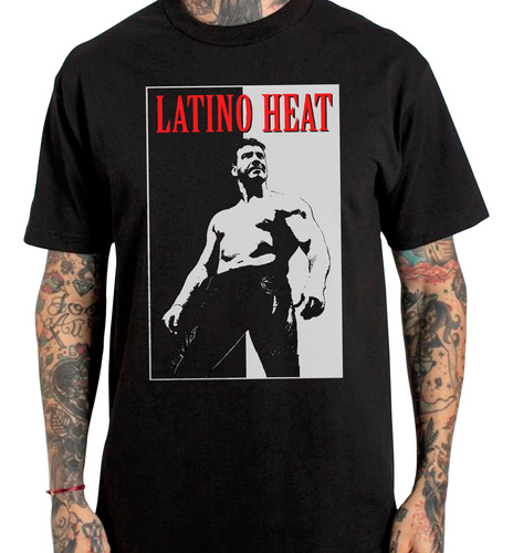 Playera D Eddie Guerrero Latino Heat Para Hombre Lucha Libre