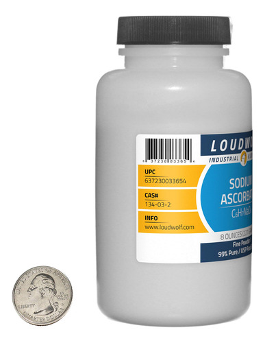 Ascorbato De Sodio 3 Lb 6 Botellas Polvo Fino Vitamina C