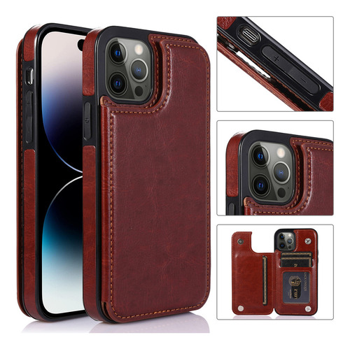 Sjk- Funda Delgada De Piel Con Tarjetero De Lujo For
