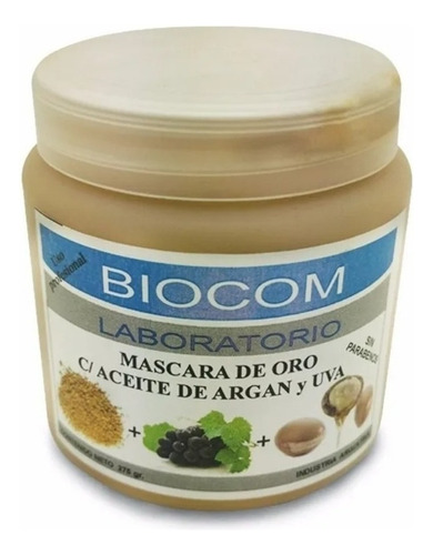 Biocom Mascara De Oro Aceite De Argan Uva Miel Piel Sensible