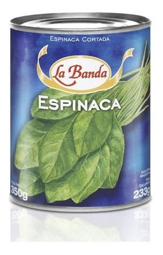 Espinaca Cortada Lata X 800gr La Banda (pack X 12u)