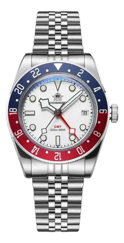 Relógio Masculino Addiesdive Gmt Bisel Pepsi Aço Inoxidável