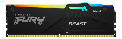 Fury Beast Ddr5 8gb 5200mt/s Gamer Rgb Memory Color Black KF552c40bba-8
