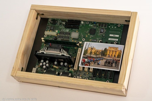 Porta-retrato Com Placa Mãe Intel Cpu Pentium Iii Reciclagem