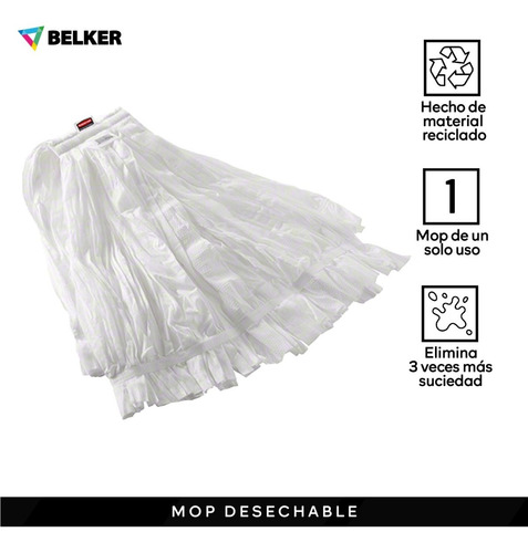 Mop Desechable Rubbermaid Blanco 10 Pzas