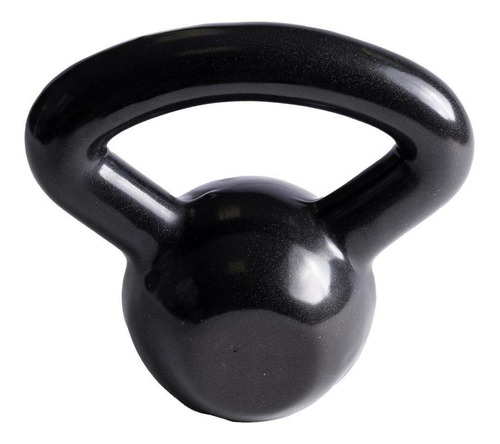 Kettlebell Emborrachado 10kg Peso Musculação Fitness Preto