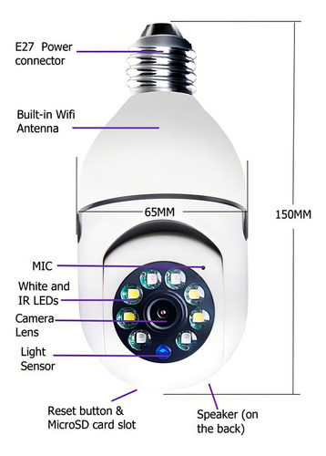 Cámara De Seguridad Smart Camera V380 Con Resolución 2mp Vis