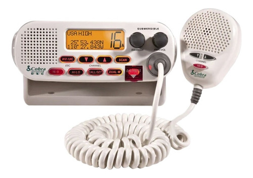 Kit Radio Móvil Marino Cobra Mrf45d Vhf Clase D Intern. Usa