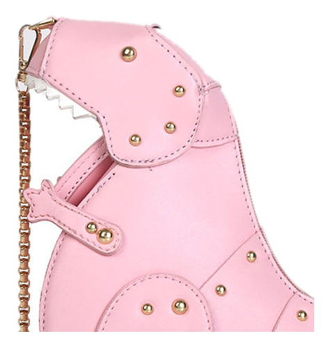 Mujeres Lindo Dinosaurio 3d Bandolera Remache Chic Cadena