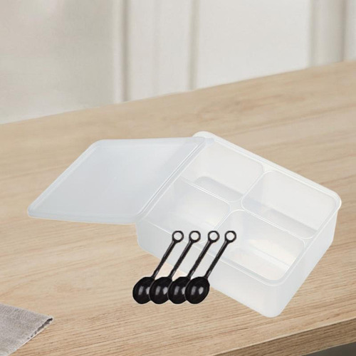 Caixa De Tempero Portátil Leve Recipiente 18,5cmx25cmx10cm
