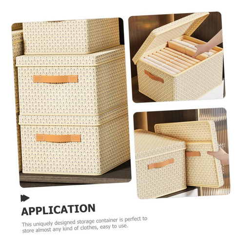 Wyq Caja De Almacenamiento Plegable Lavable Con Tapa