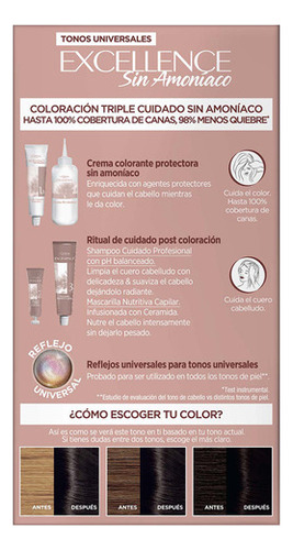 Tintura Excellence Sin Amoniaco Marrón