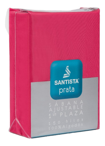 Solo Sabana Ajustable Santista Prata 100% ALG 2 1/2 Plazas