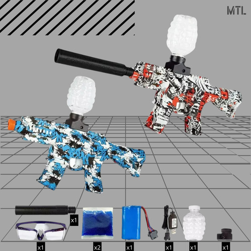 Pistola Ametralladora Balas De Hidrogel Automatica Juguete