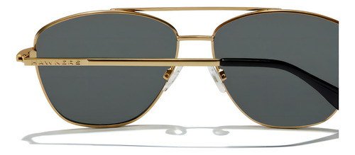 Gafas De Sol Polarizadas Hawkers Lax Hombre Y Mujer Color De La Lente Negro Color De La Varilla Negro Color Del Armazón Dorado Diseño Mirror