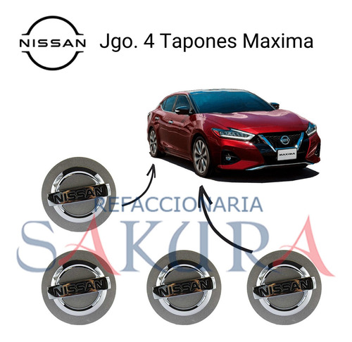 4 Centros Rin De Lujo Nissan Maxima 2018