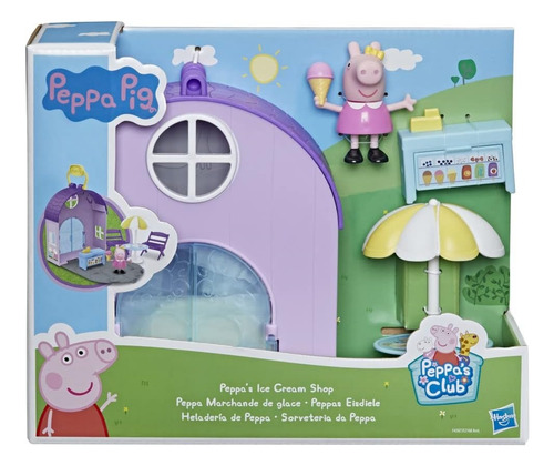 Peppa Pig Sorveteria Brinquedo Infantil Hasbro 6 Peças