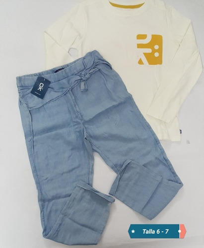 Conjunto Pantalon -franela Okaidi Cod-12-00197