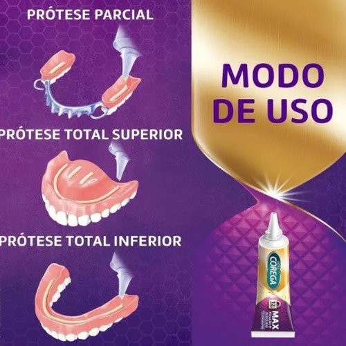 Kit Ultra Corega Max Fixaçao + Bloqueio Creme S/ Sabor 2x70g
