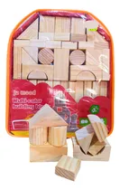 Comprar Juego Didactico Bloque De Construcción Color Madera Mochila