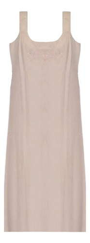 Vestido De Fiesta Civil Rosa Bordado L Crepe Forrado