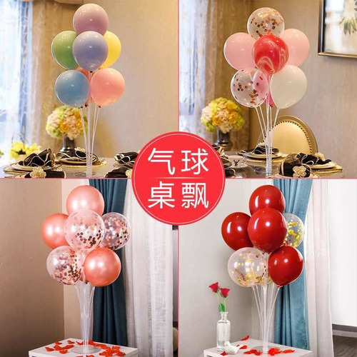 Imagen 9 de 10 de Base Soporte Con 7 Varillas Porta Globo Mesa Cotillon Cumple