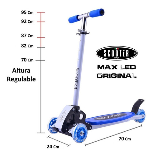 Monopatin Scooter Italy Original 4 Ruedas Plegable Palermo