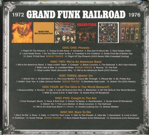 Grand Funk Railroad Trunk Of Funk Vol 2 6 Cd Box | Envío gratis