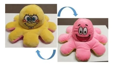 Pulpo Reversible Peluche Bob Esponja Y Patricio Cuotas sin inter s