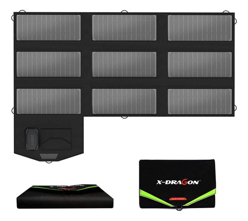 X-dragon Panel Solar Plegable De 70 W (5 V Usb Con Iq Solar