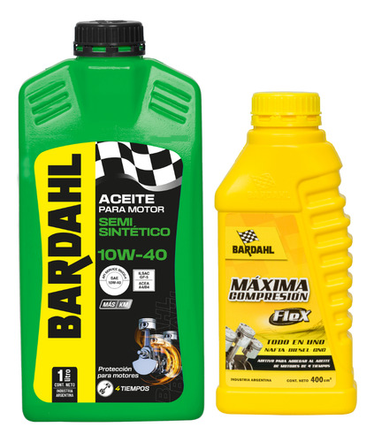 Kit Aceite 10w40 Semisintético 1l+ Máxima Compresión 400ml