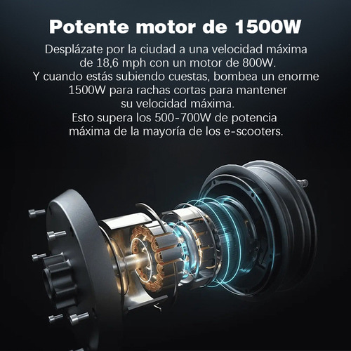Scooter Yadea X1 Elite 1500w 32km/h Batería 14.5ah