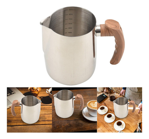 Taza Para Espumar Leche, Tazas De Barista Con Mango De
