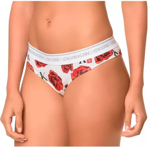 Calcinha Tanga Calvin Klein Underwear Estampado Floral Rosas