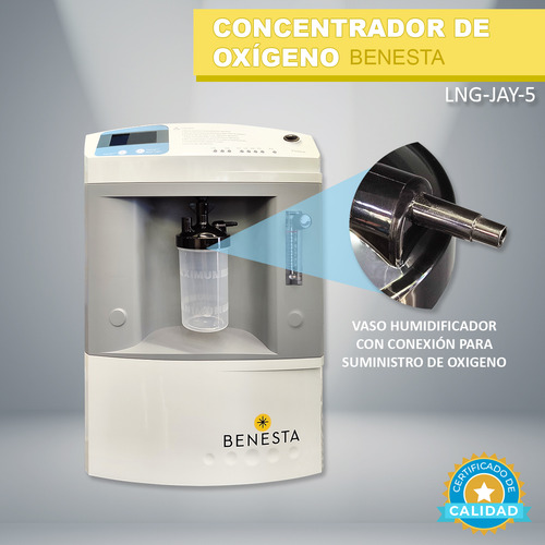 Concentrador De Oxigeno Longfian De Flujo Sencillo Modelo Ja