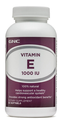 Vitamin E 1000 Iu 60 Cápsulas