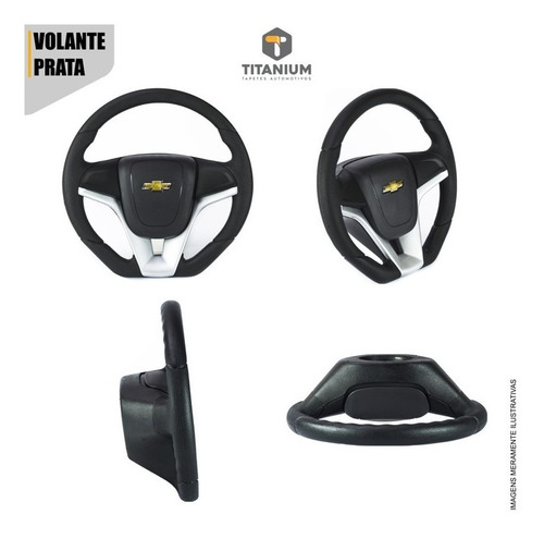 Imagem 2 de 5 de Volante Cruze Gm Celta Corsa Classic C/cubo De Brinde Prata
