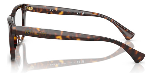 Montura de gafas Ralph Ralph Lauren Ra7170u 5003 de 55 colores, color habanero oscuro y brillante