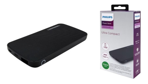 Power Bank Bateria Philips 10.000 Mah Type-c Bateria Externa