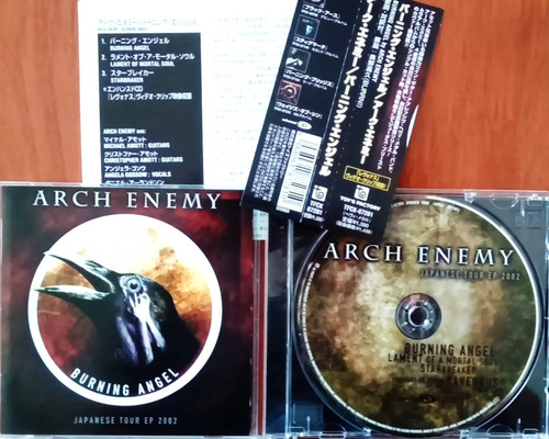 Arch Enemy * Burning Angel Ep * Cd Japonés Like New